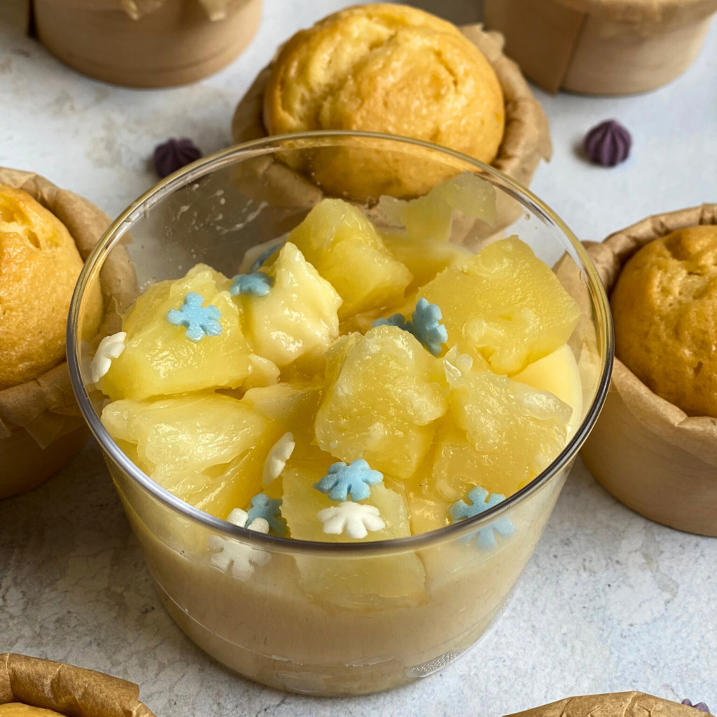 Recette Crème dessert vanillé Ananas 