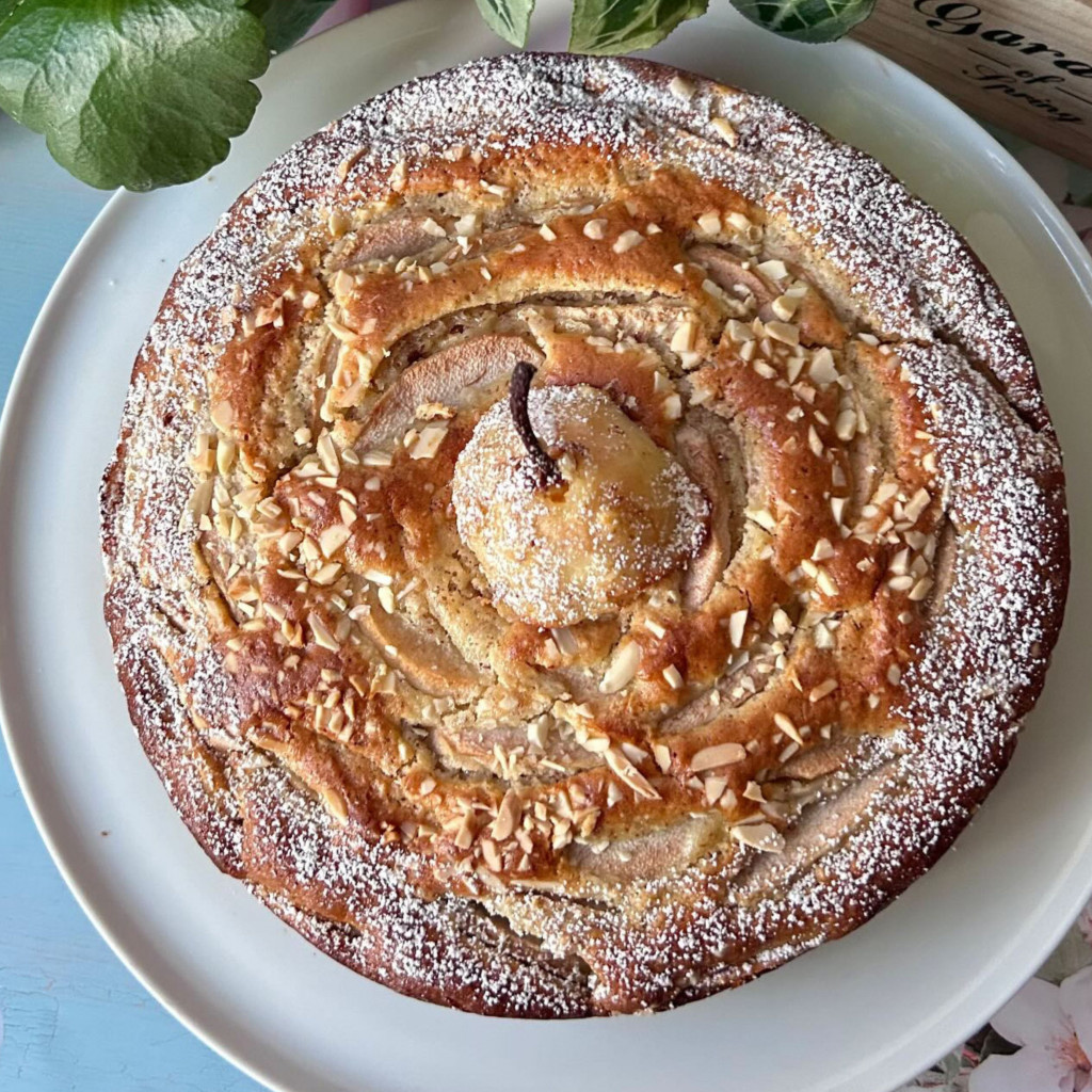 Recette Gâteau moelleux poires/amandes