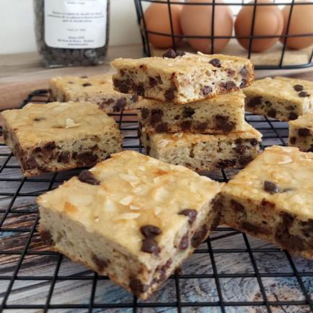 Recette Carrés fondants healthy à la banane