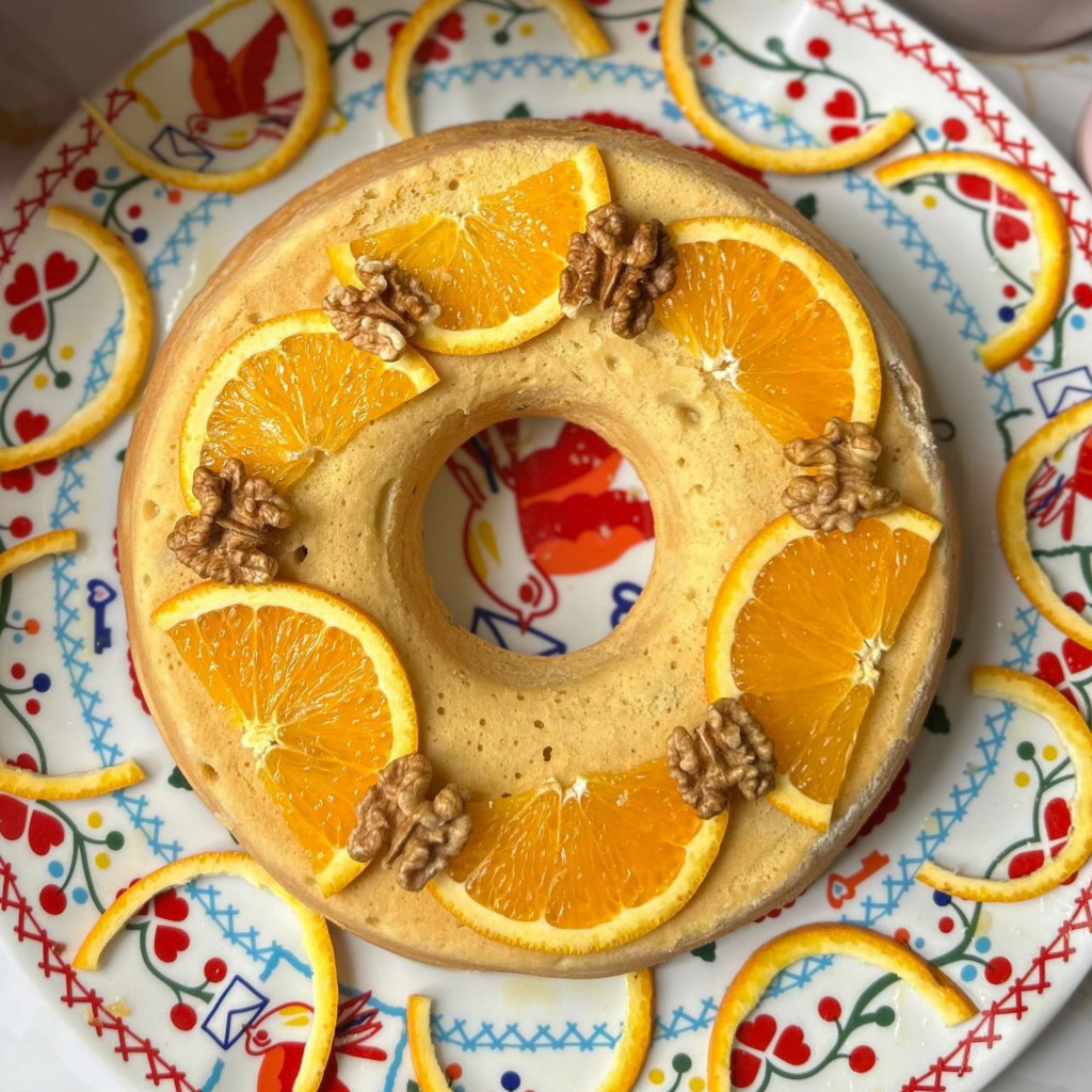 Recette Gâteau à l’orange, aux noix et à la cannelle 