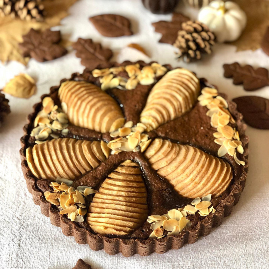 Recette Tarte Bourdaloue Chocolat-Poire