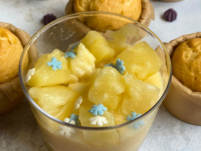Recette Crème dessert vanillé Ananas 