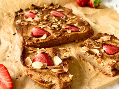 Recette Blondie aux fraises 