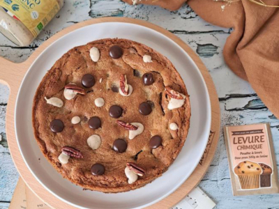 Recette  COOKIE XXL 3 CHOCOLATS