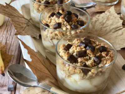 Recette  crumbles aux poires anti gaspi !