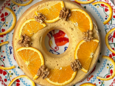 Recette Gâteau à l’orange, aux noix et à la cannelle 