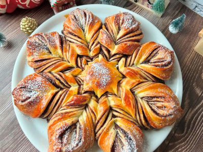 Recette brioche étoile de Noël 