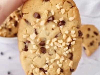 Recette Biscuits croustillants à la cacahuète et au chocolat 